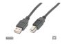 USB Cable, Typ A-B, 3.0m, black