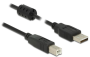 USB Cable, Typ A-B, 2m, black