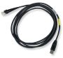 Cable: USB, straight, black, 2.6m