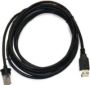 Cable: USB, black, 2.9m, straight - HON-191.0108