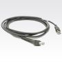 USB Cable: Series A Connector, 2m straight, grey - MOT-191.0301